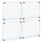 Azar Displays Gallery Wall Set of Four Floating Frames with Stand Off Caps: Overall Frame Size: 20in. x 20in. 105520-SLV - alternate 1